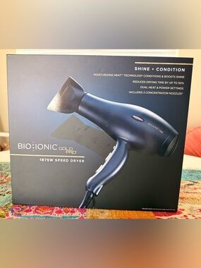 ✨Bio Ionic Gold Pro✨ 1875W Speed Dryer - 
     Navy/Gold NWT